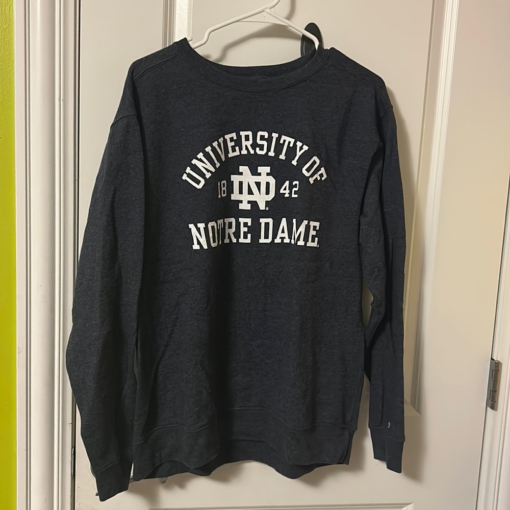 Notre Dame crewneck.